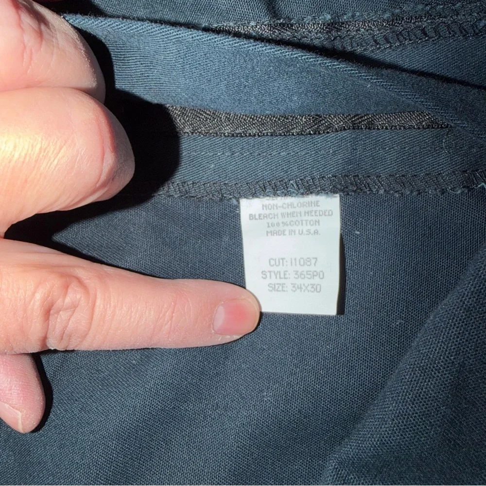 Vintage Supreme Work Pants Zip Pockets Mens Size 34X30 Navy Blue Rare - Picture 10 of 10